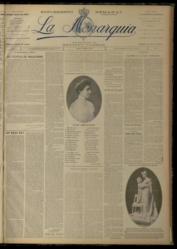 Miniatura de La Monarquía del 1 de julio de 1911, nº 14