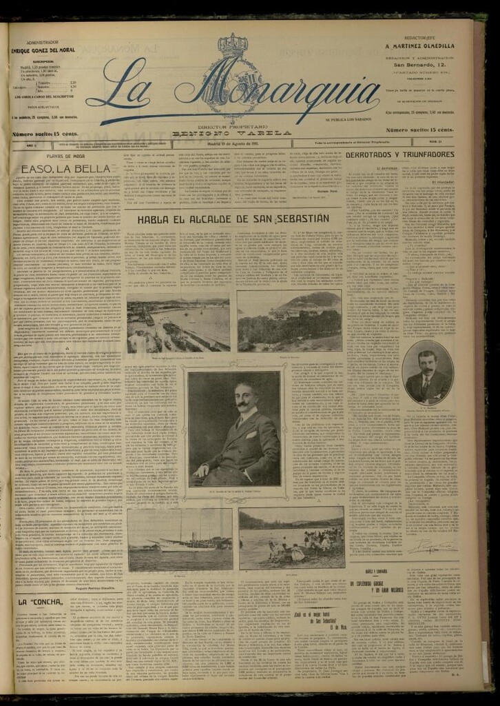 Miniatura de La Monarquía del 19 de agosto de 1911, nº 21