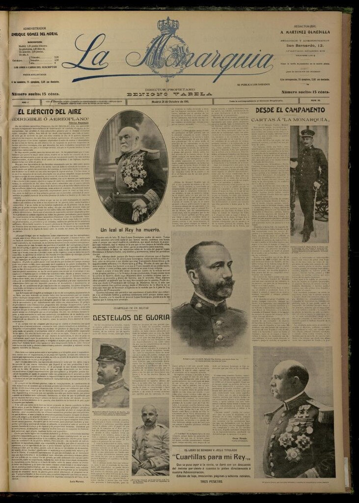 Miniatura de La Monarquía del 21 de octubre de 1911, nº 30