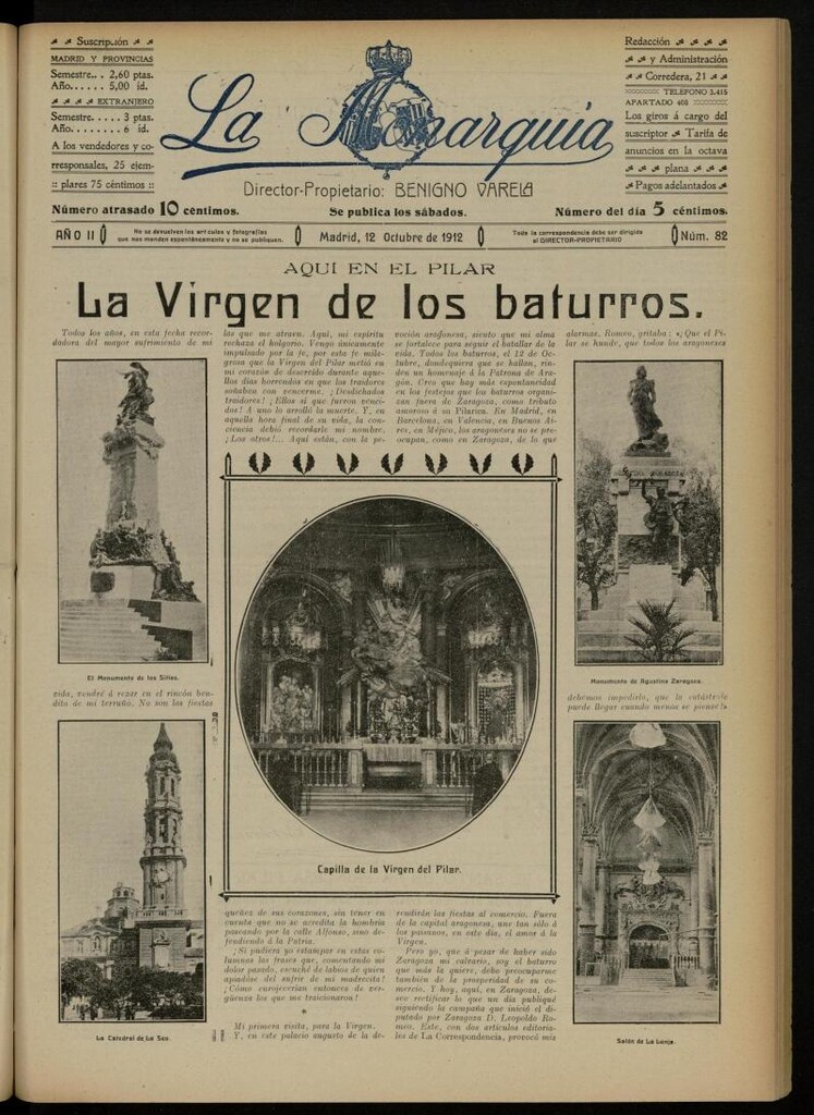 Miniatura de La Monarquía del 12 de octubre de 1912, nº 82