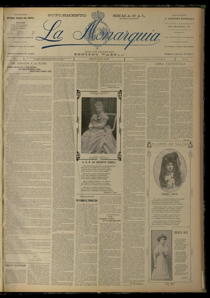 Miniatura de La Monarquía del 17 de junio de 1911, nº 12