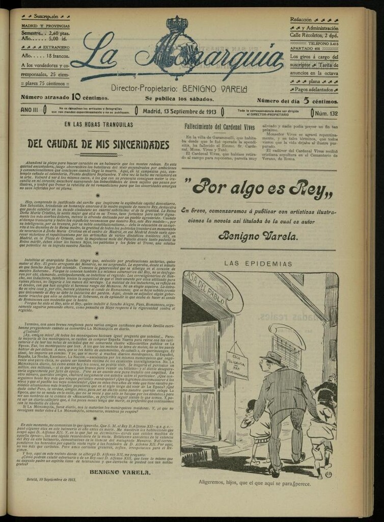 Miniatura de La Monarquía del 13 de septiembre de 1913, nº 132