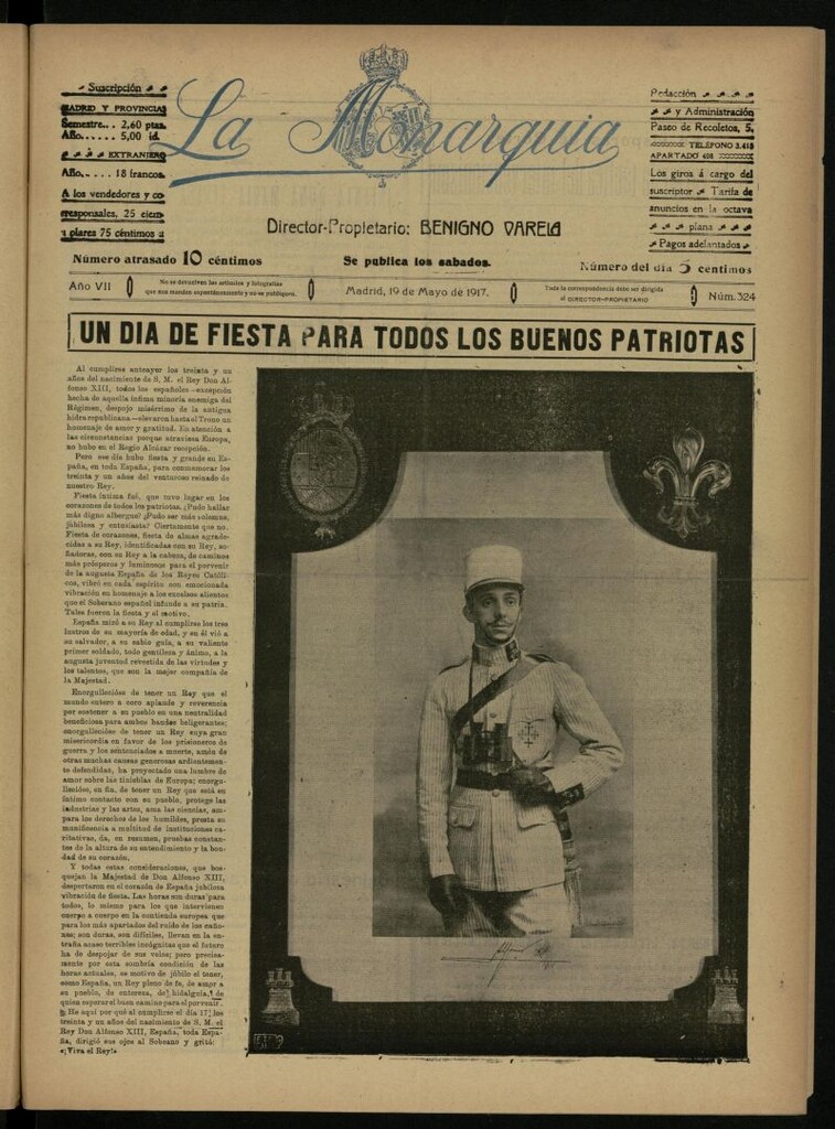 Miniatura de La Monarquía del 19 de mayo de 1917, nº 324
