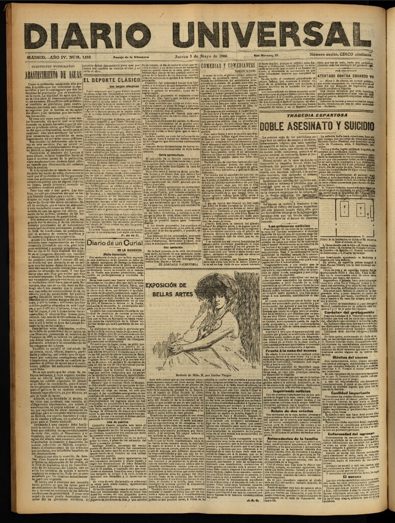 Miniatura de Diario Universal del 3 de mayo de 1906, edición de noche