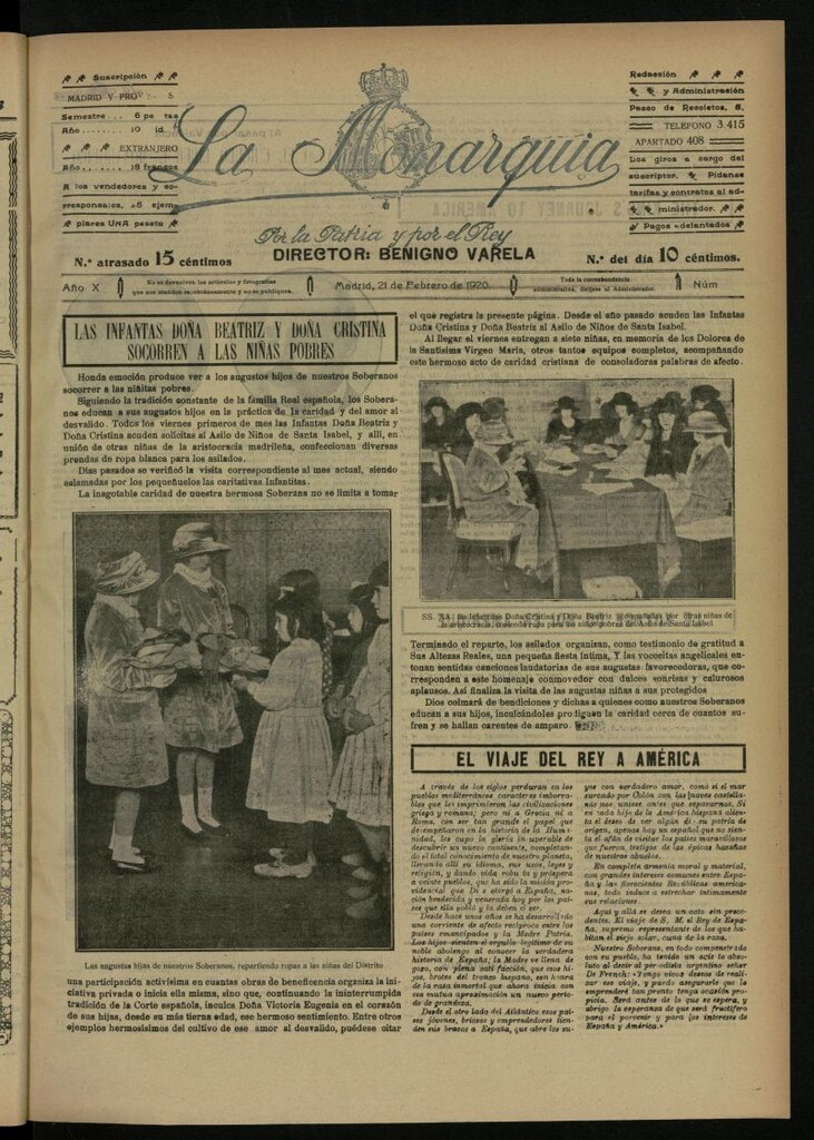 Miniatura de La Monarquía del 21 de febrero de 1920, nº 468