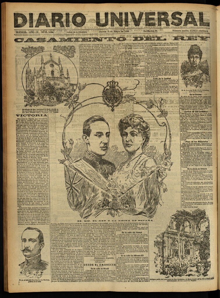 Miniatura de Diario Universal del 31 de mayo de 1906, edición de noche