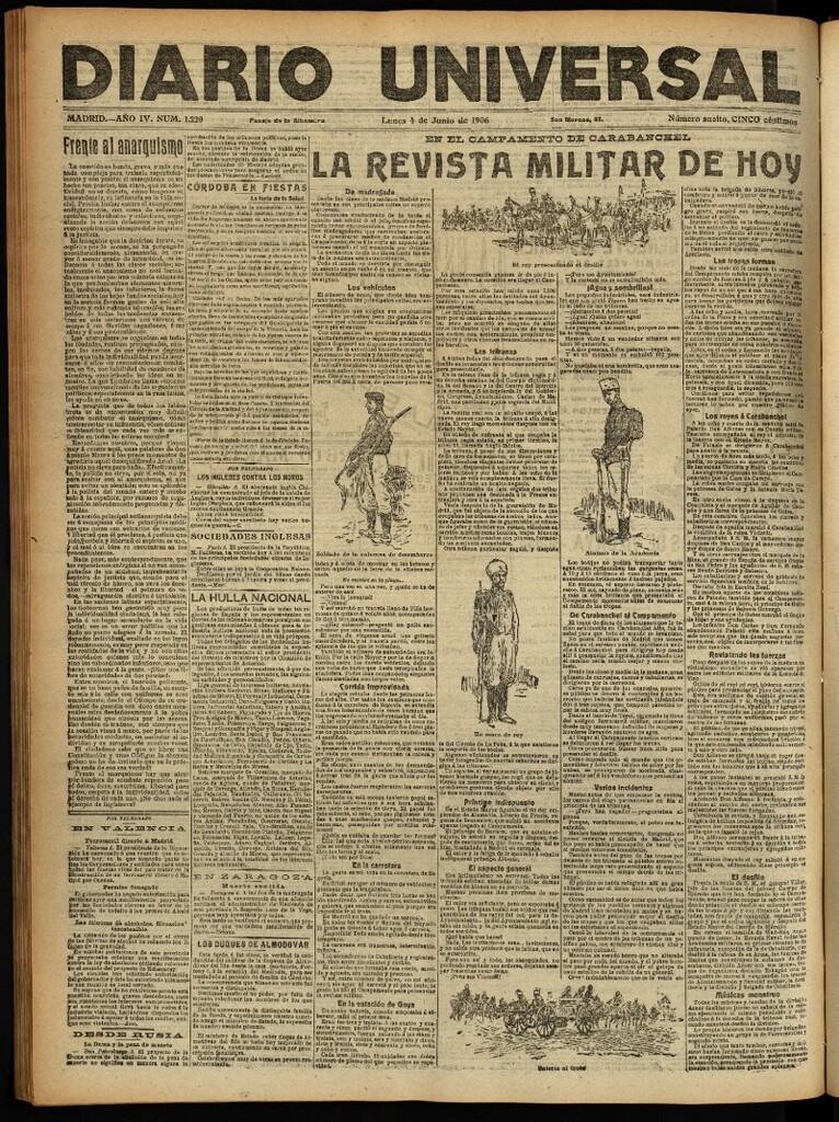 Miniatura de Diario Universal del 4 de junio de 1906, edición de noche