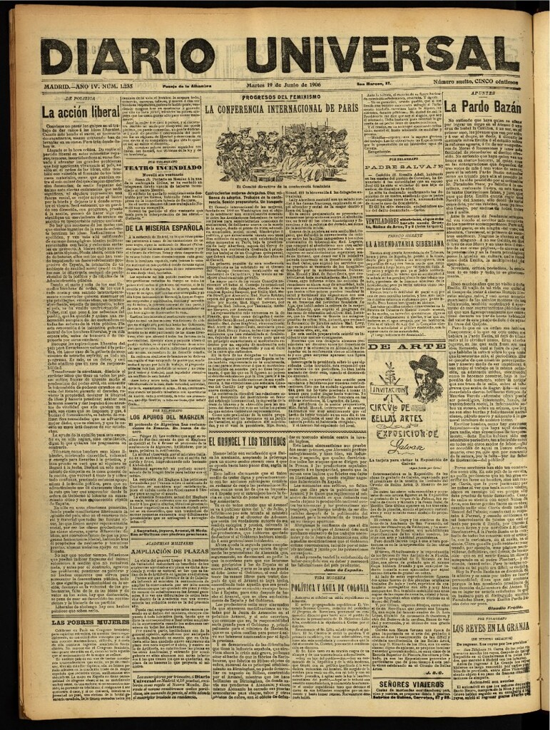 Miniatura de Diario Universal del 19 de junio de 1906, edición de noche