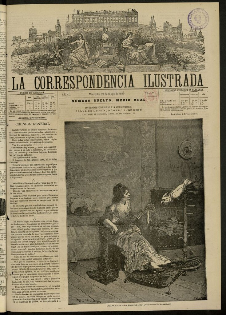 Miniatura de La Correspondencia Ilustrada del 19 de mayo de 1880, nº 7