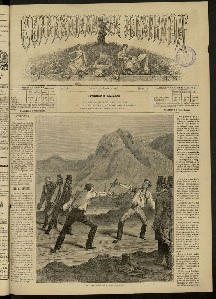 Miniatura de La Correspondencia Ilustrada del 21 de junio de 1880, nº 11