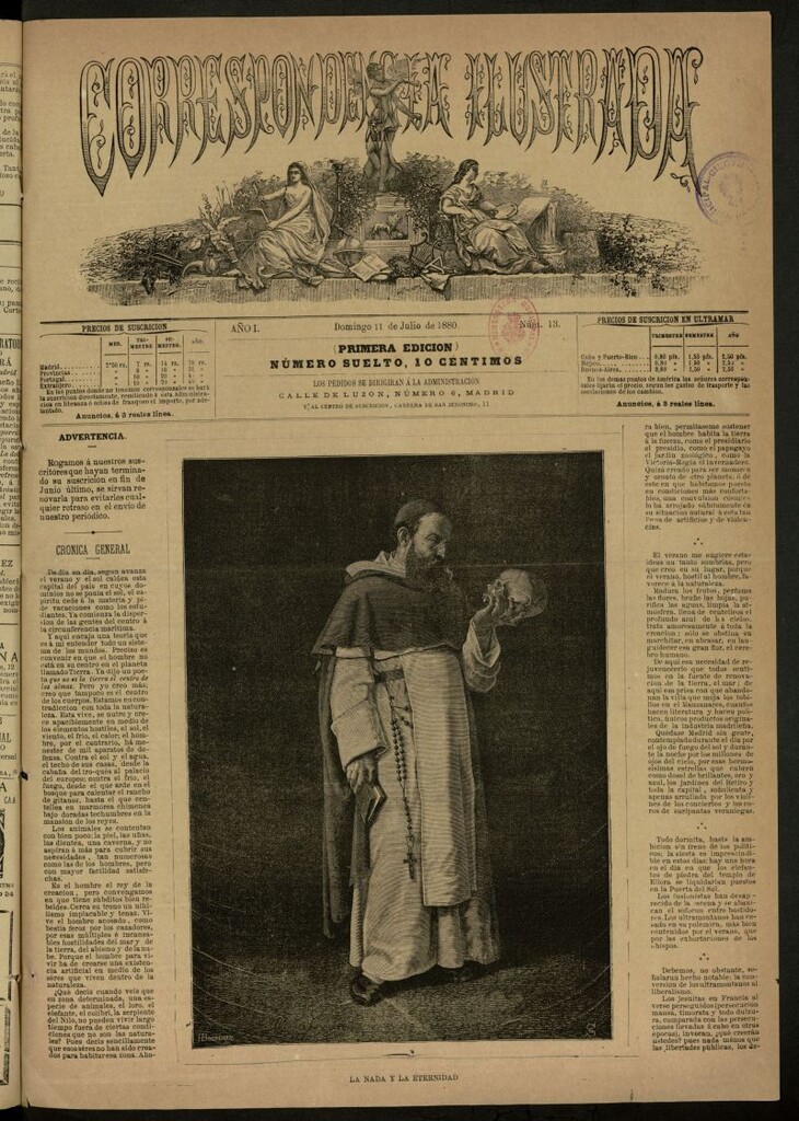 Miniatura de La Correspondencia Ilustrada del 11 de julio de 1880, nº 13