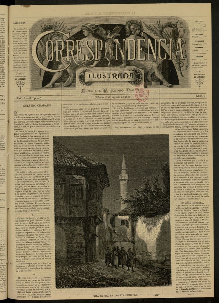 Miniatura de La Correspondencia Ilustrada del 28 de agosto de 1880, nº 9