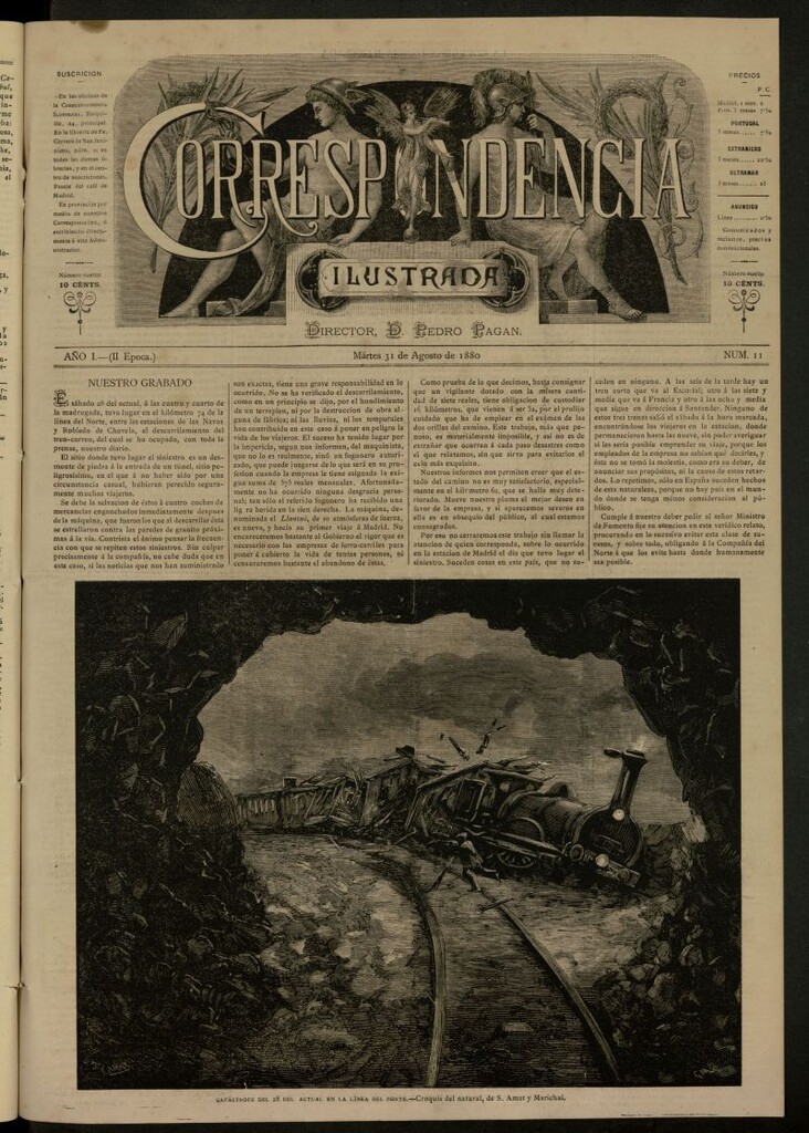 Miniatura de La Correspondencia Ilustrada del 31 de agosto de 1880, nº 11