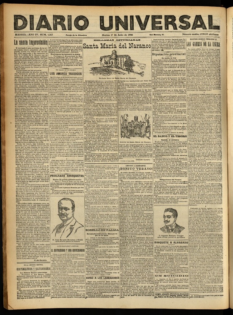 Miniatura de Diario Universal del 17 de julio de 1906, edición de noche