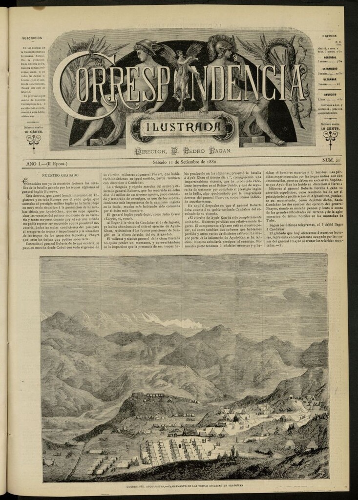 Miniatura de La Correspondencia Ilustrada del 11 de septiembre de 1880, nº 21