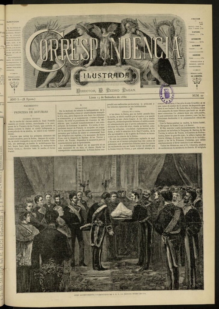 Miniatura de La Correspondencia Ilustrada del 13 de septiembre de 1880, nº 22