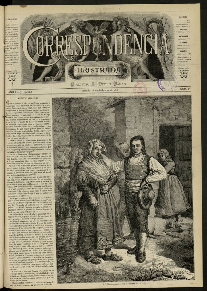 Miniatura de La Correspondencia Ilustrada del 18 de septiembre de 1880, nº 27