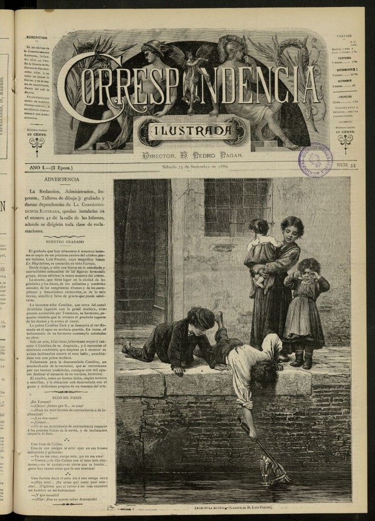 Miniatura de La Correspondencia Ilustrada del 25 de septiembre de 1880, nº 33