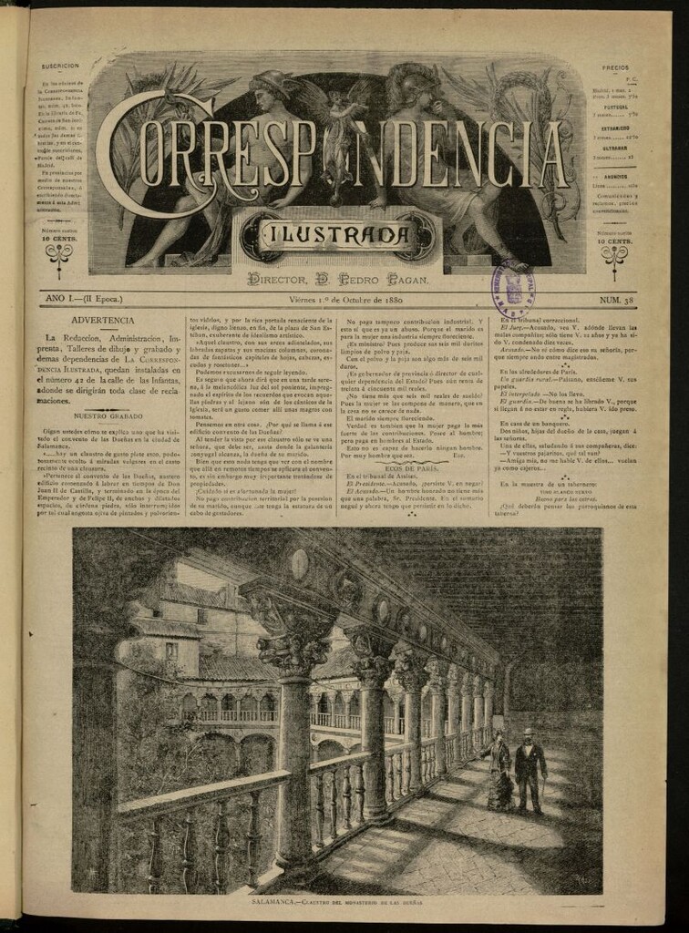 Miniatura de La Correspondencia Ilustrada del 1 de octubre de 1880, nº 38