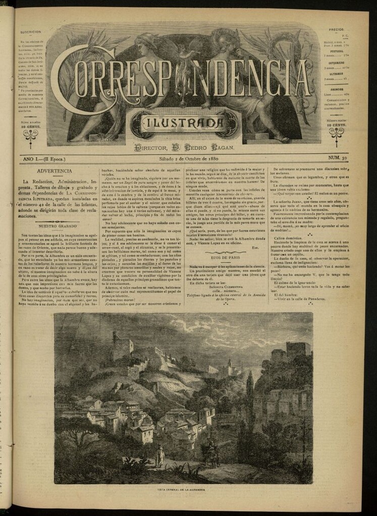 Miniatura de La Correspondencia Ilustrada del 2 de octubre de 1880, nº 39