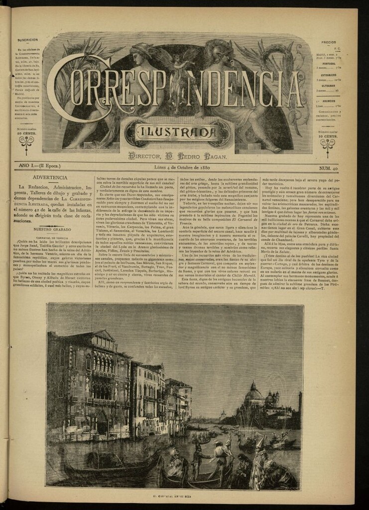 Miniatura de La Correspondencia Ilustrada del 4 de octubre de 1880, nº 40