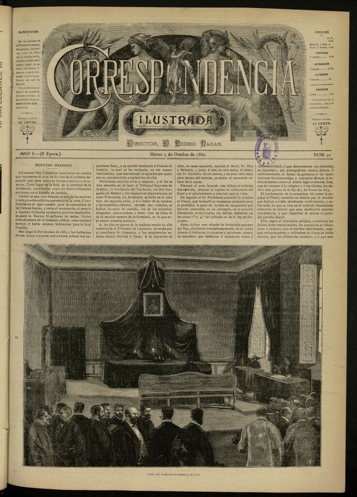 Miniatura de La Correspondencia Ilustrada del 5 de octubre de 1880, nº 41