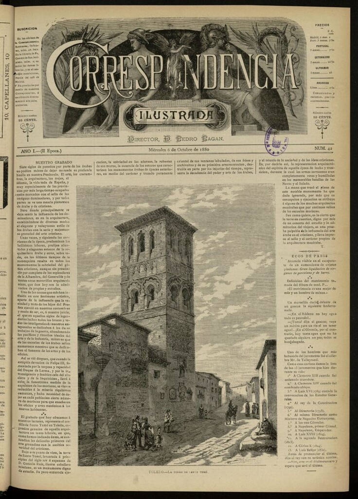 Miniatura de La Correspondencia Ilustrada del 6 de octubre de 1880, nº 42
