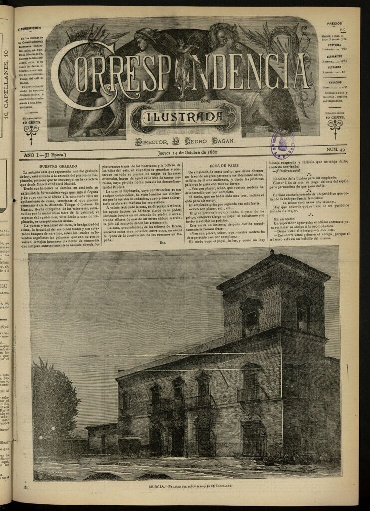 Miniatura de La Correspondencia Ilustrada del 14 de octubre de 1880, nº 49