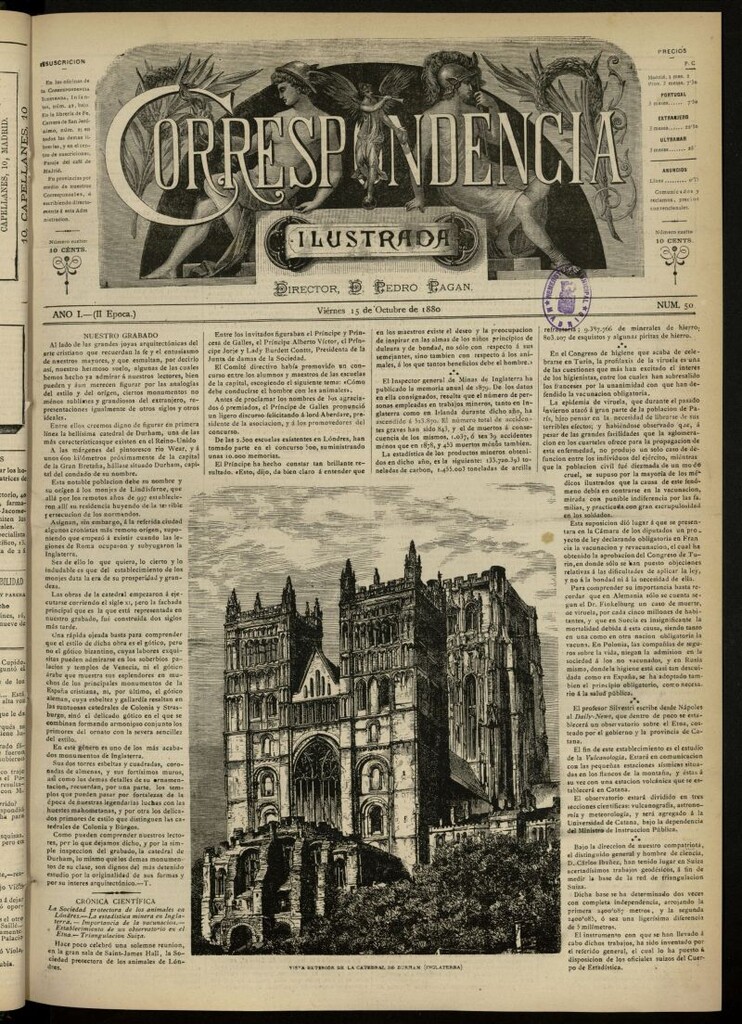 Miniatura de La Correspondencia Ilustrada del 15 de octubre de 1880, nº 50