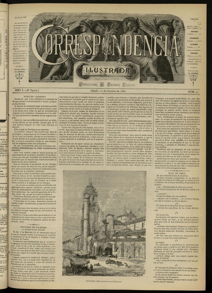 Miniatura de La Correspondencia Ilustrada del 16 de octubre de 1880, nº 51