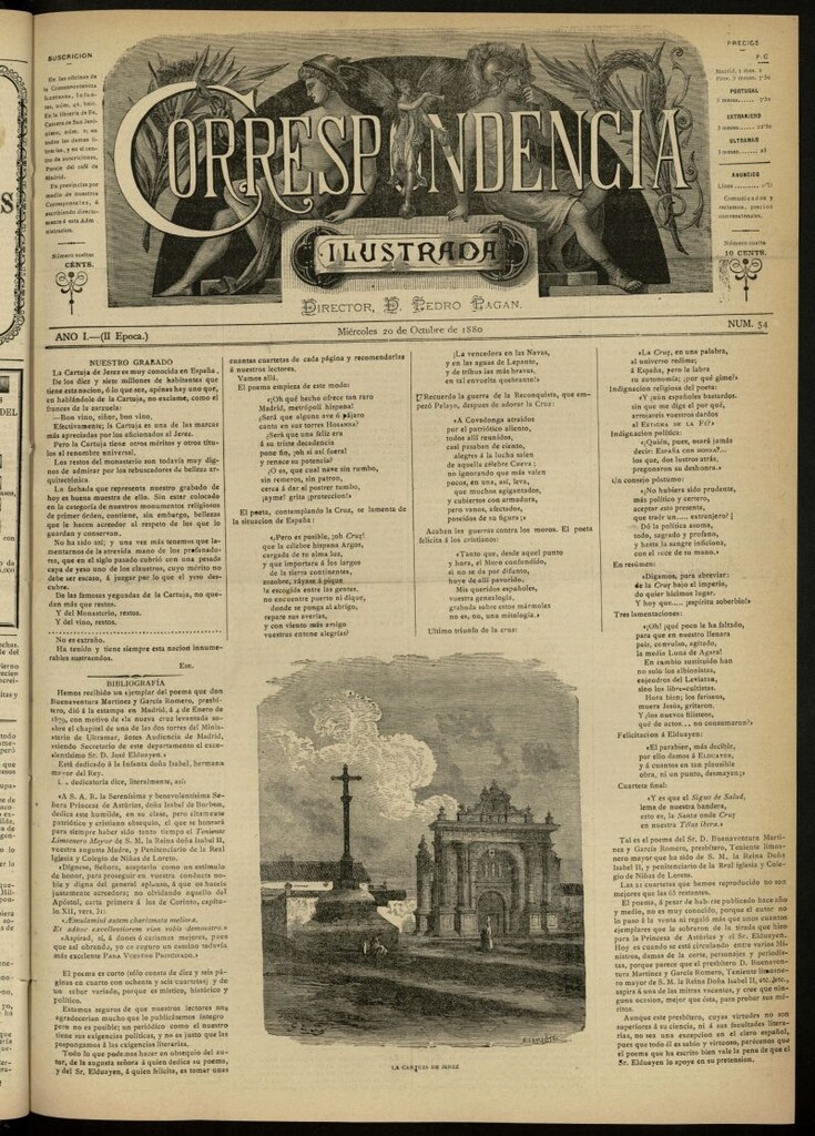 Miniatura de La Correspondencia Ilustrada del 20 de octubre de 1880, nº 54