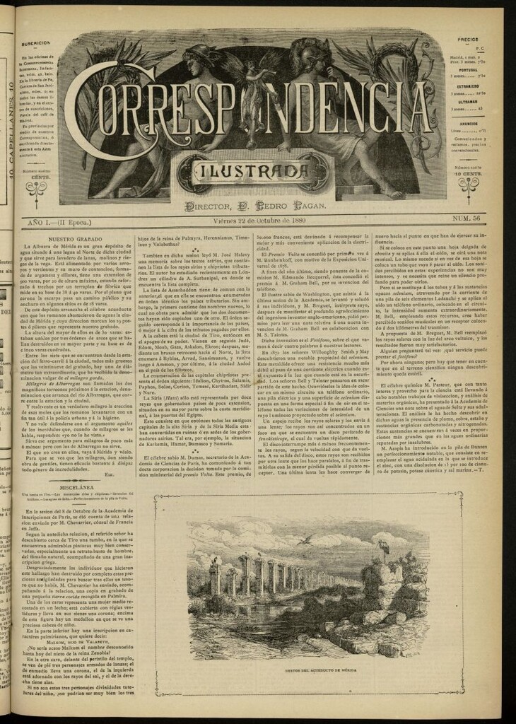 Miniatura de La Correspondencia Ilustrada del 22 de octubre de 1880, nº 56