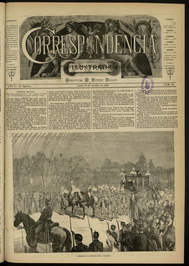 Miniatura de La Correspondencia Ilustrada del 25 de octubre de 1880, nº 58