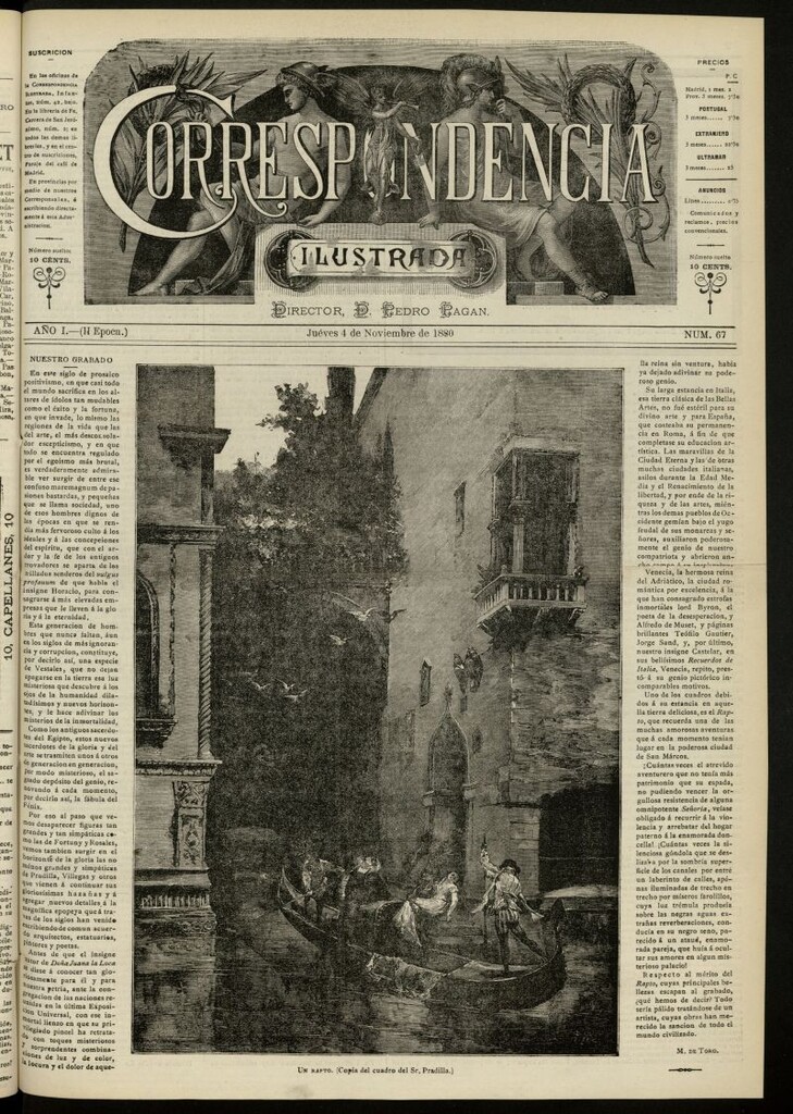 Miniatura de La Correspondencia Ilustrada del 4 de noviembre de 1880, nº 67