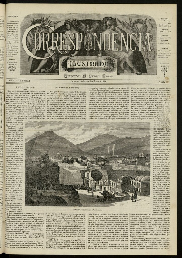 Miniatura de La Correspondencia Ilustrada del 13 de noviembre de 1880, nº 75