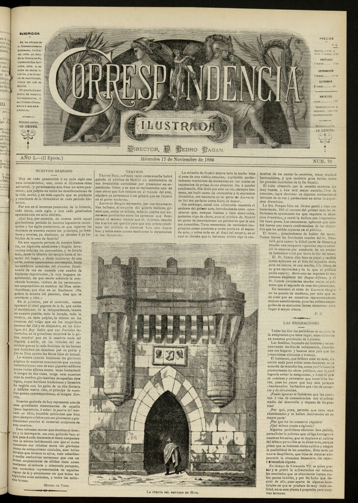 Miniatura de La Correspondencia Ilustrada del 17 de noviembre de 1880, nº 78