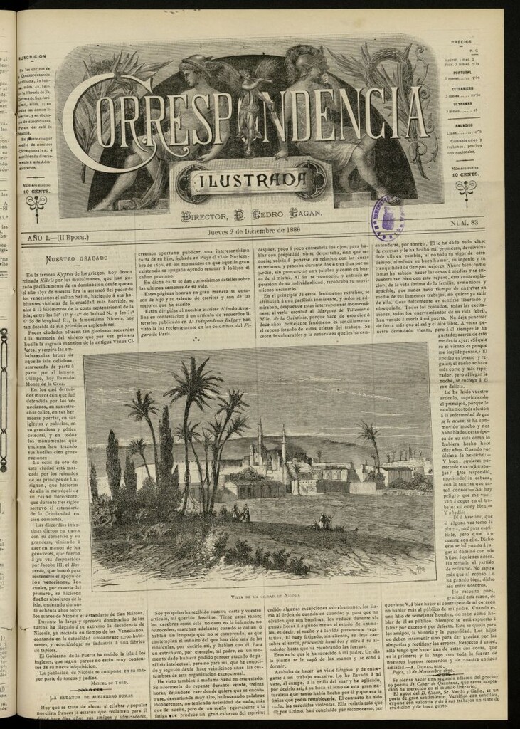 Miniatura de La Correspondencia Ilustrada del 2 de diciembre de 1880, nº 83