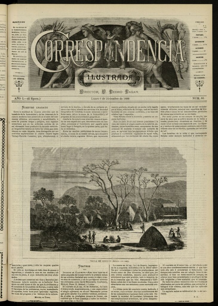 Miniatura de La Correspondencia Ilustrada del 6 de diciembre de 1880, nº 86