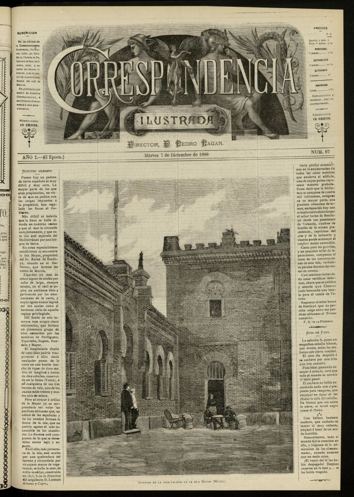 Miniatura de La Correspondencia Ilustrada del 7 de diciembre de 1880, nº 87