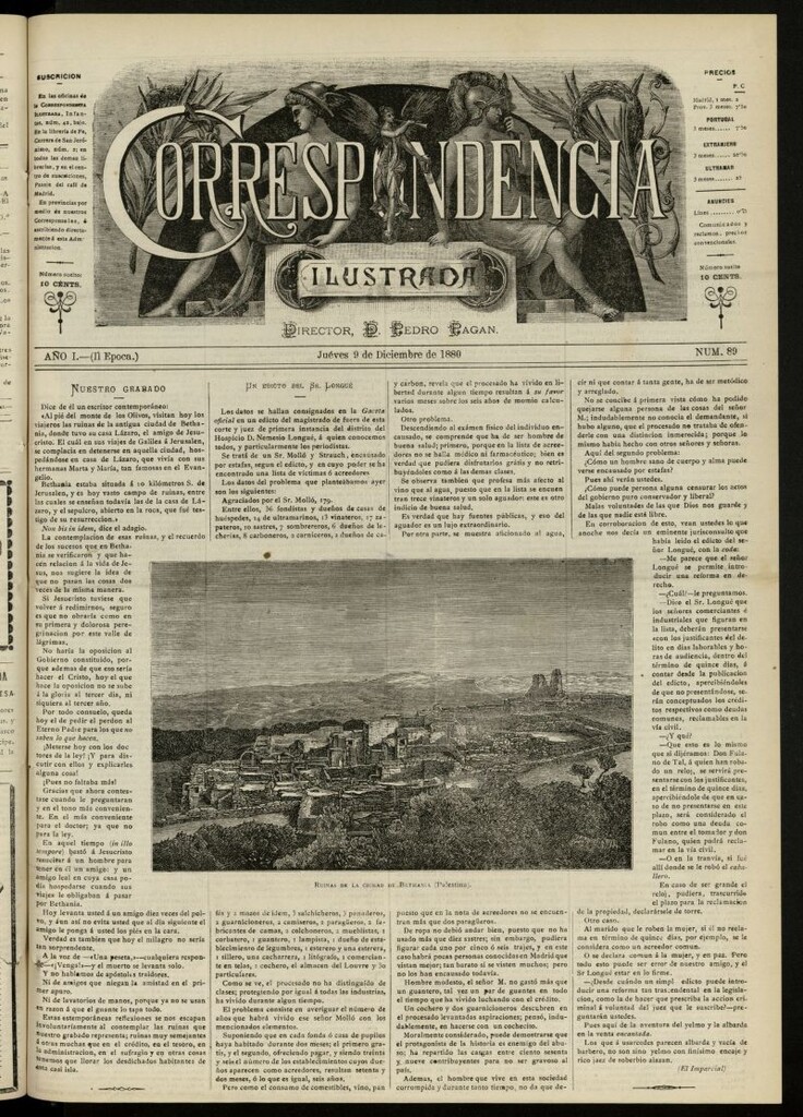 Miniatura de La Correspondencia Ilustrada del 9 de diciembre de 1880, nº 89