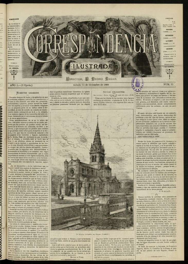 Miniatura de La Correspondencia Ilustrada del 11 de diciembre de 1880, nº 91