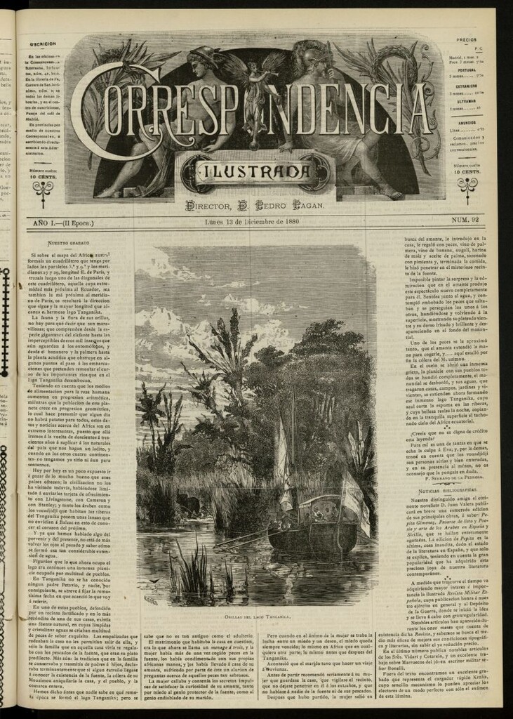 Miniatura de La Correspondencia Ilustrada del 13 de diciembre de 1880, nº 92
