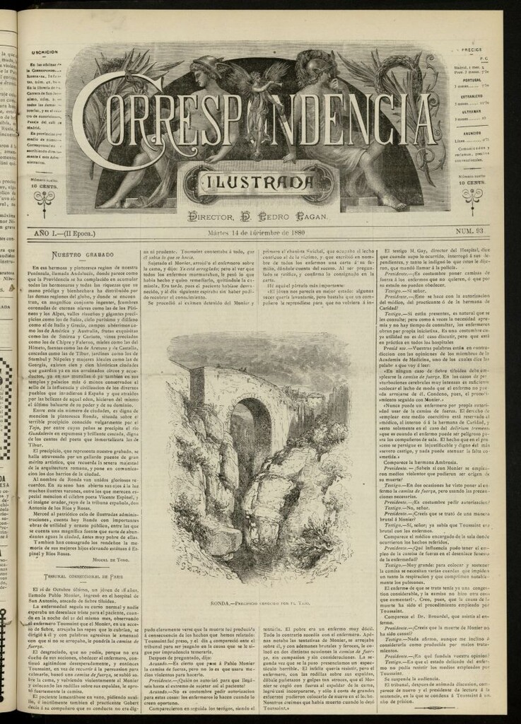 Miniatura de La Correspondencia Ilustrada del 14 de diciembre de 1880, nº 93
