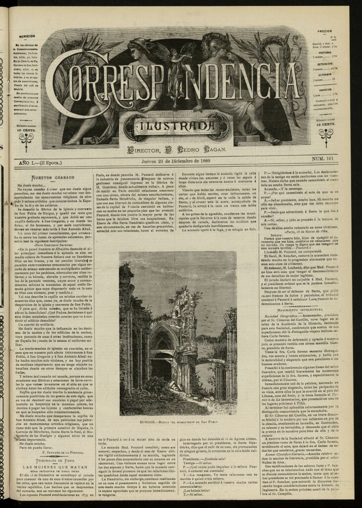 Miniatura de La Correspondencia Ilustrada del 23 de diciembre de 1880, nº 101