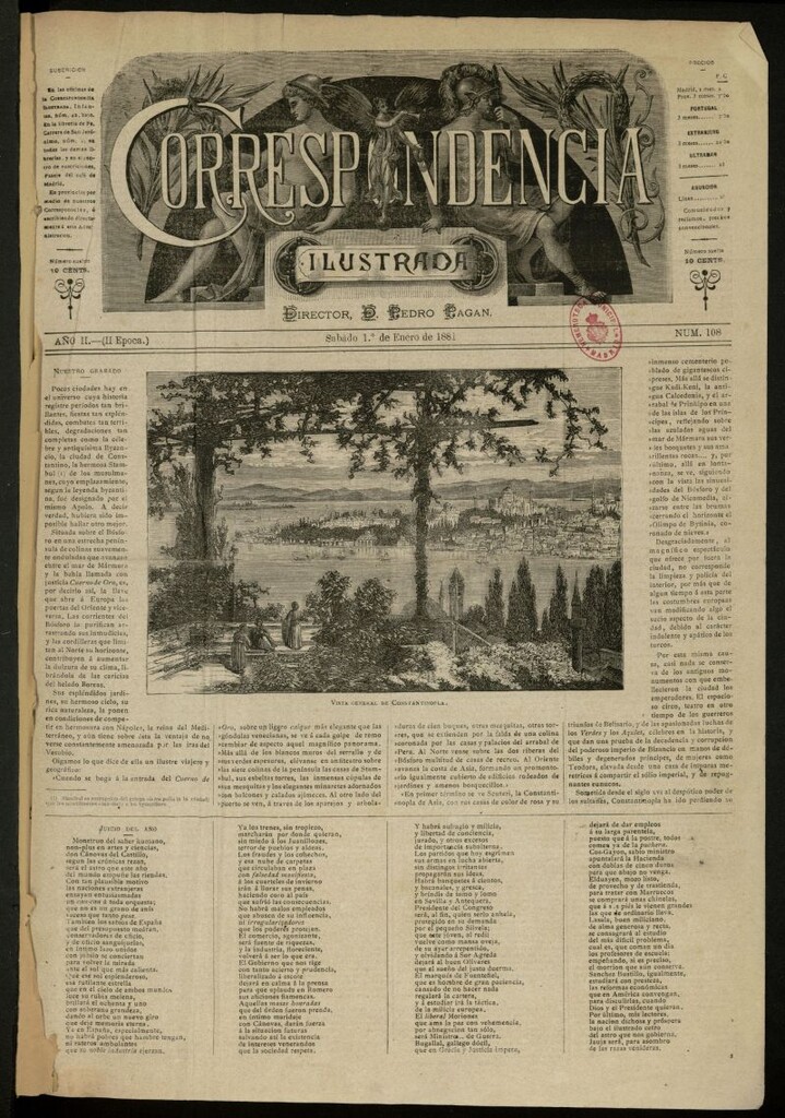 Miniatura de La Correspondencia Ilustrada del 1 de enero de 1881, nº 108