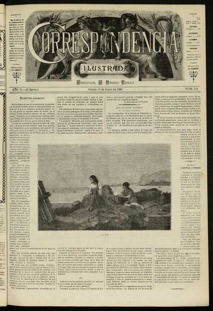 Miniatura de La Correspondencia Ilustrada del 8 de enero de 1881, nº 114