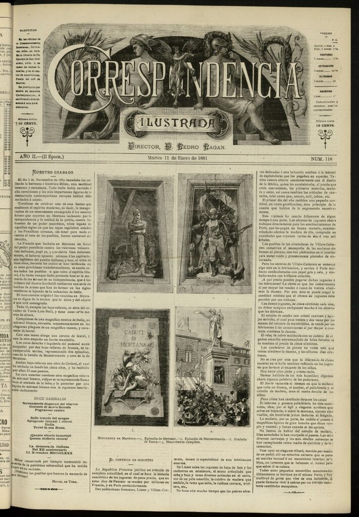 Miniatura de La Correspondencia Ilustrada del 11 de enero de 1881, nº 116