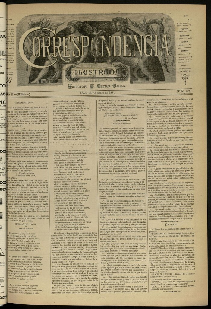 Miniatura de La Correspondencia Ilustrada del 24 de enero de 1881, nº 127