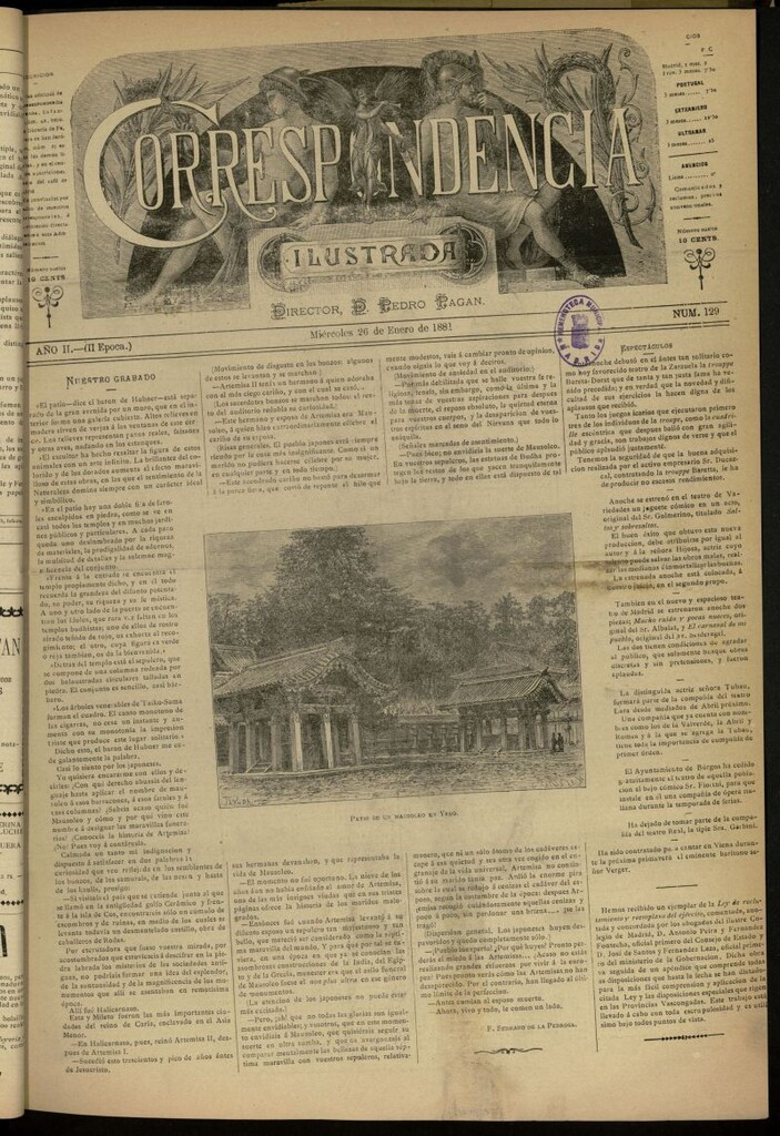 Miniatura de La Correspondencia Ilustrada del 26 de enero de 1881, nº 129