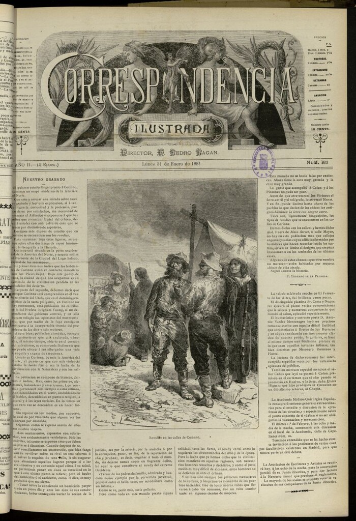 Miniatura de La Correspondencia Ilustrada del 31 de enero de 1881, nº 133